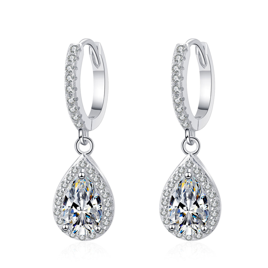 Monardas Dripping Luxury Moissanite Earrings - GRA Certified