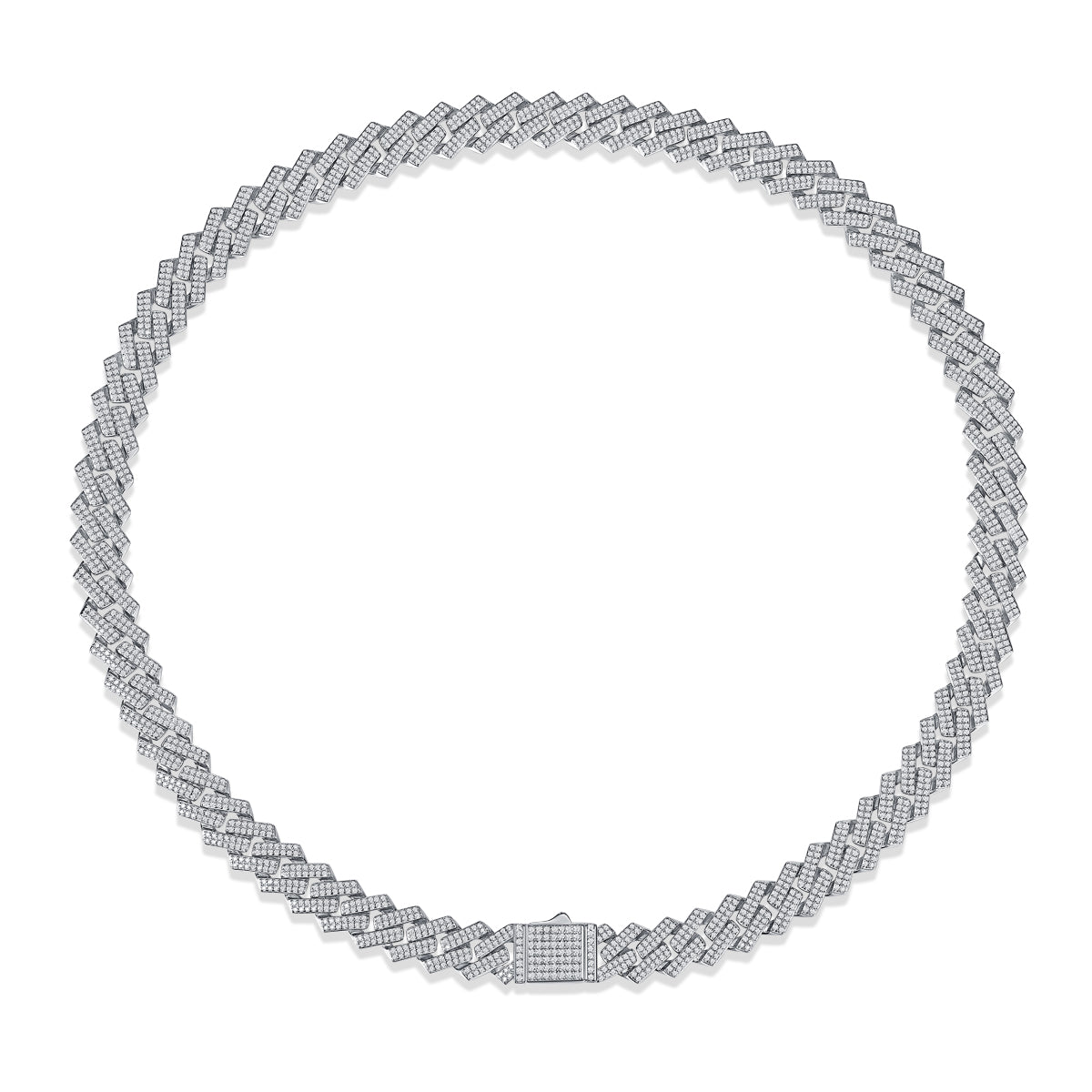 Monardas 'Sparkle' Moissanite Tennis Necklace (925 Silver)"