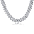 Monardas 'Sparkle' Moissanite Tennis Necklace (925 Silver)"